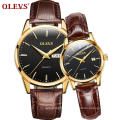 6898 OLEVS Brand Couple  Quartz  WristWatch  China Factory  Direct Selling Watch Men Watch Women Beatiful Dress Watch